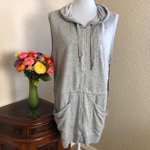 YogaLicious Toggle Waist Hooded Vest